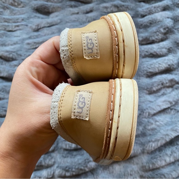 Ugg Adley Perf Stardust  Suede Leather Slip On Sneakers - Picture 4 of 11